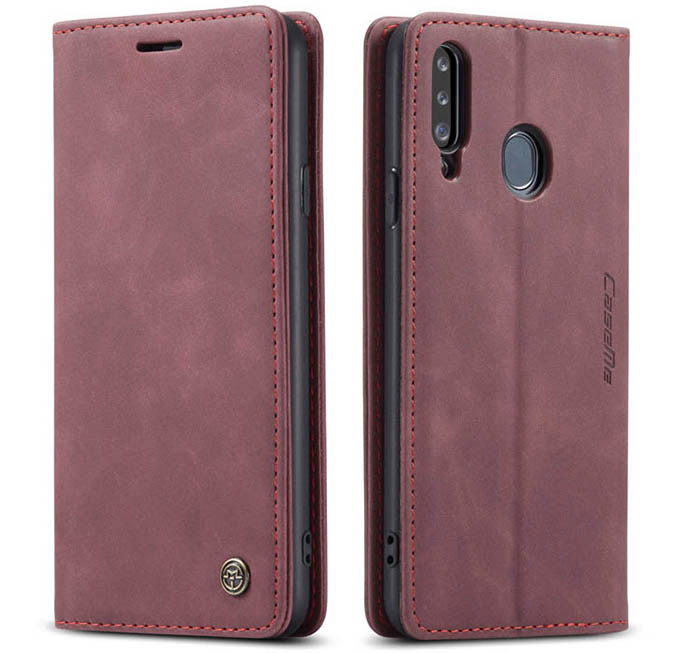 CaseMe Samsung Galaxy A20S Wallet Kickstand Magnetic Flip Leather Case