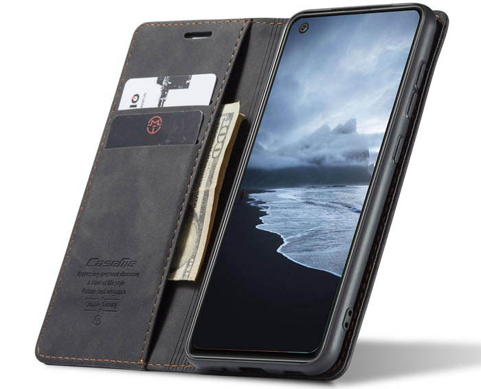 CaseMe Samsung Galaxy A21S Wallet Kickstand Magnetic Flip Leather Case