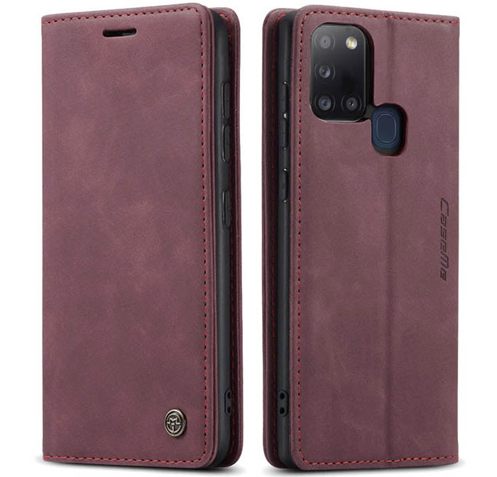 CaseMe Samsung Galaxy A21S Wallet Kickstand Magnetic Flip Leather Case