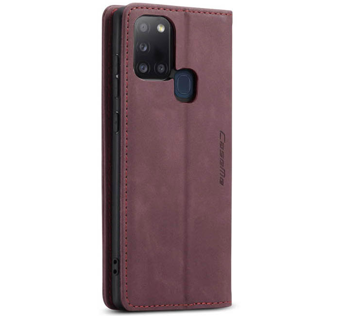 CaseMe Samsung Galaxy A21S Wallet Kickstand Magnetic Flip Leather Case