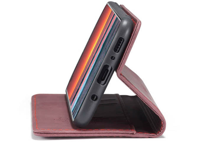 CaseMe Samsung Galaxy A21S Wallet Kickstand Magnetic Flip Leather Case