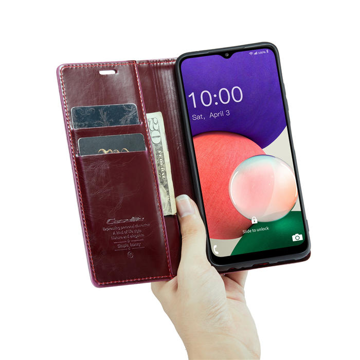 CaseMe Samsung Galaxy A22 5G Wallet Kickstand Magnetic Flip Case