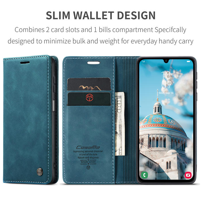 CaseMe Samsung Galaxy A24 4G Wallet Suede Leather Case