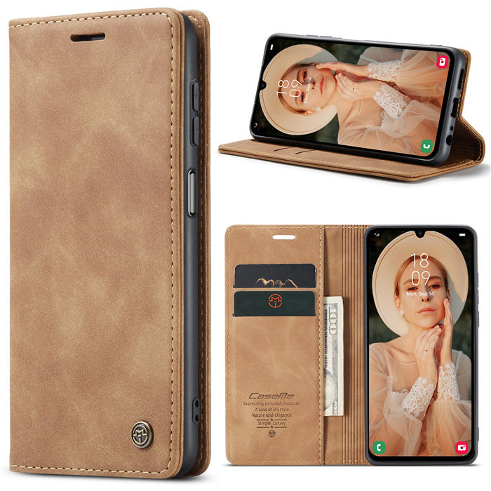 CaseMe Samsung Galaxy A24 4G Wallet Suede Leather Case