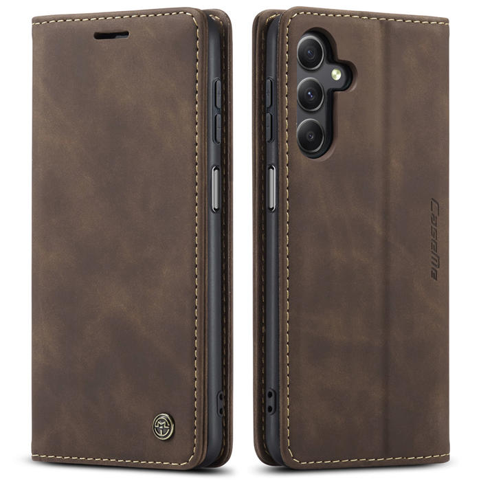 CaseMe Samsung Galaxy A24 4G Wallet Suede Leather Case