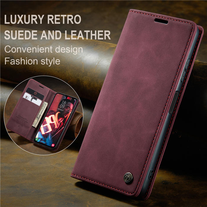 CaseMe Samsung Galaxy A24 4G Wallet Suede Leather Case