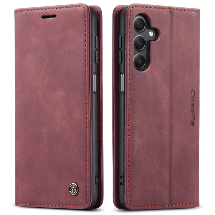 CaseMe Samsung Galaxy A24 4G Wallet Suede Leather Case