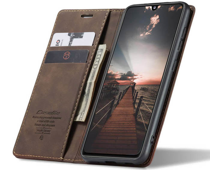 CaseMe Samsung Galaxy A31 Wallet Kickstand Magnetic Flip Leather Case