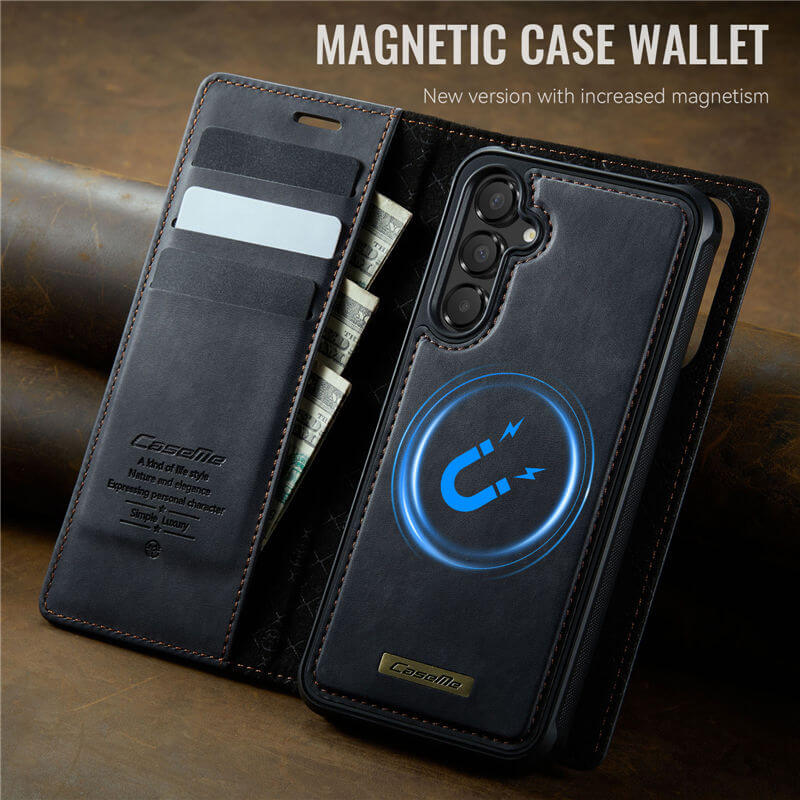 CaseMe Samsung Galaxy A55 2-in-1 Magnetic Wallet Case