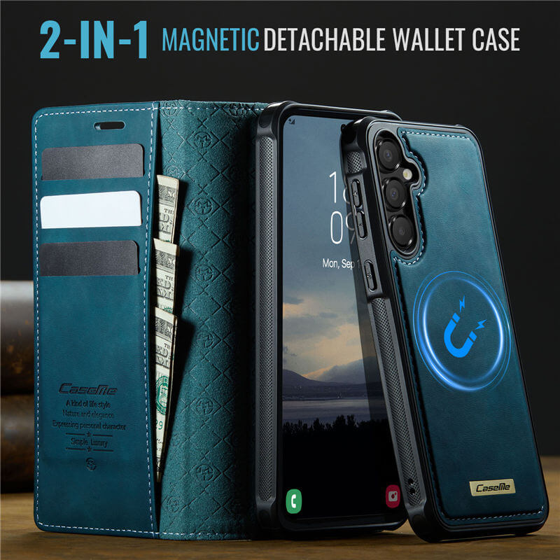 CaseMe Samsung Galaxy A35 2-in-1 Magnetic Wallet Case