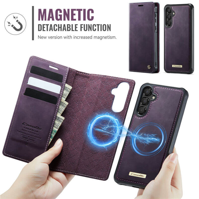 CaseMe Samsung Galaxy A35 2-in-1 Magnetic Wallet Case