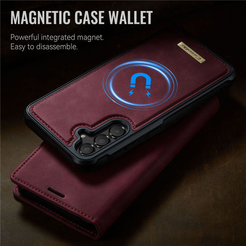 CaseMe Samsung Galaxy A55 2-in-1 Magnetic Wallet Case
