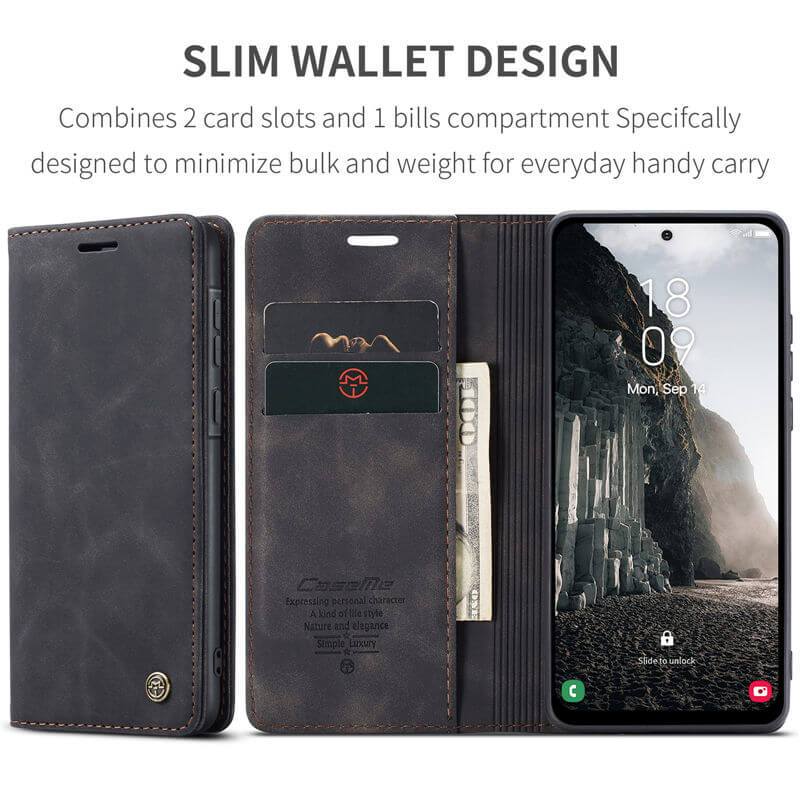 CaseMe Samsung Galaxy A36 5G Wallet Suede Leather Case