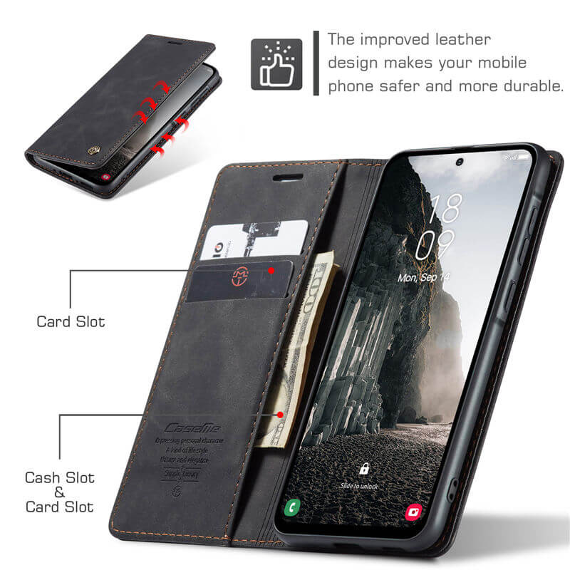 CaseMe Samsung Galaxy A36 5G Wallet Suede Leather Case