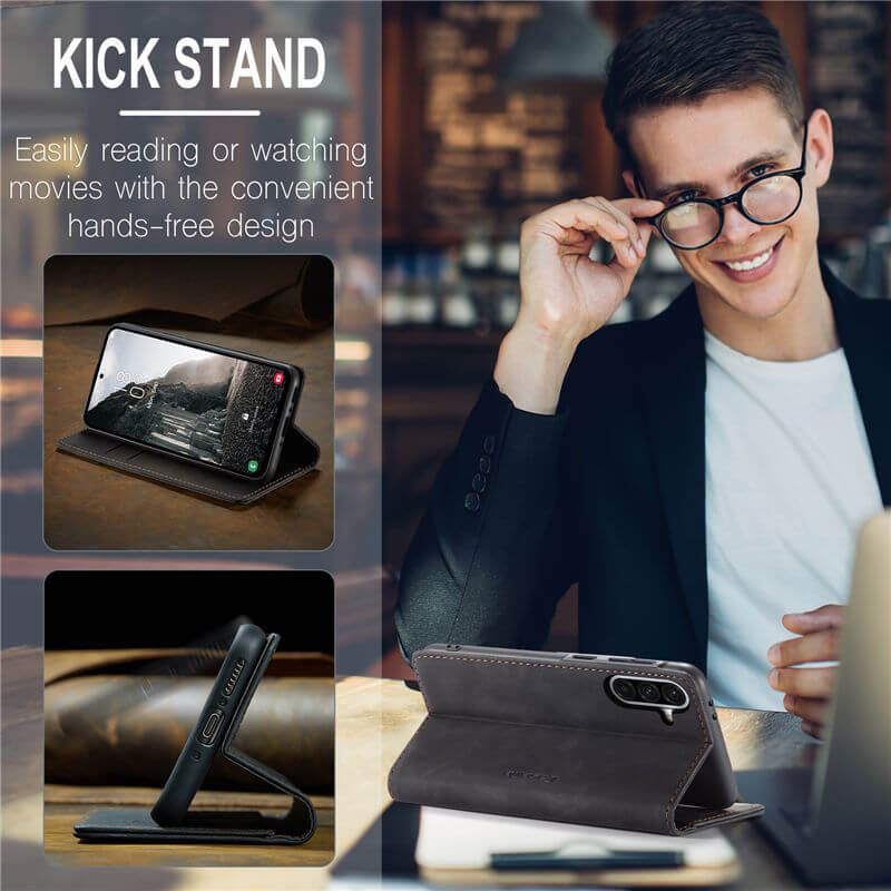 CaseMe Samsung Galaxy A36 5G Wallet Suede Leather Case
