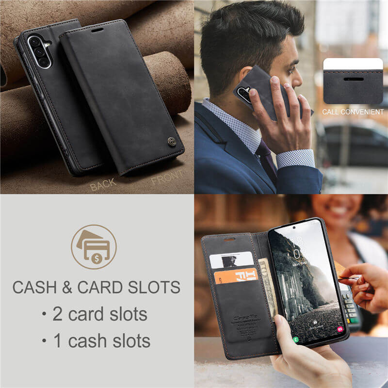 CaseMe Samsung Galaxy A36 5G Wallet Suede Leather Case