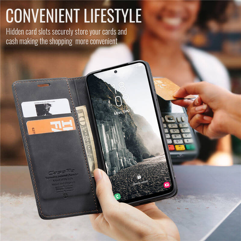 CaseMe Samsung Galaxy A36 5G Wallet Suede Leather Case