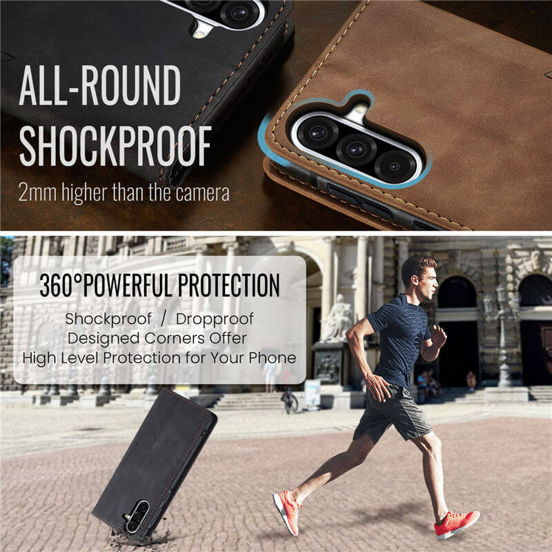 CaseMe Samsung Galaxy A36 5G Wallet Suede Leather Case