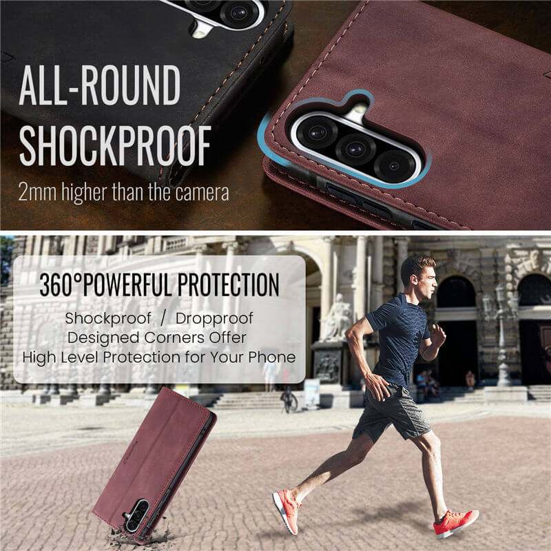 CaseMe Samsung Galaxy A36 5G Wallet Suede Leather Case