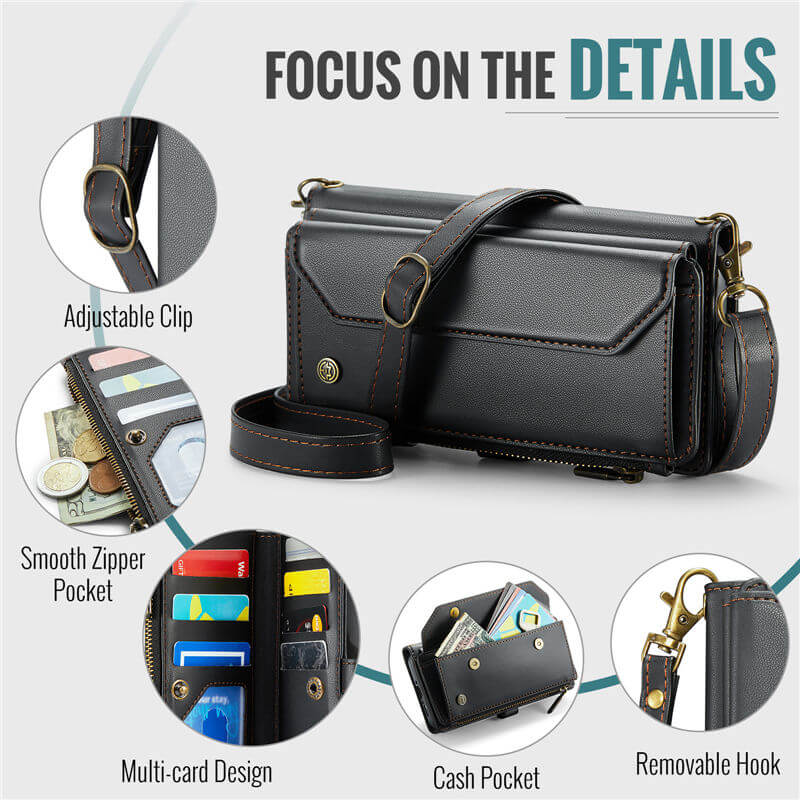 CaseMe Samsung Galaxy A36 5G Wallet RFID Blocking Crossbody Phone Case