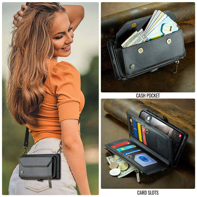 CaseMe Samsung Galaxy A36 5G Wallet RFID Blocking Crossbody Phone Case