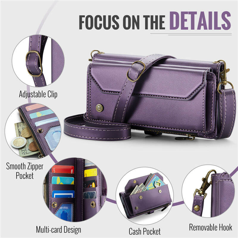 CaseMe Samsung Galaxy A56 5G Wallet RFID Blocking Crossbody Phone Case