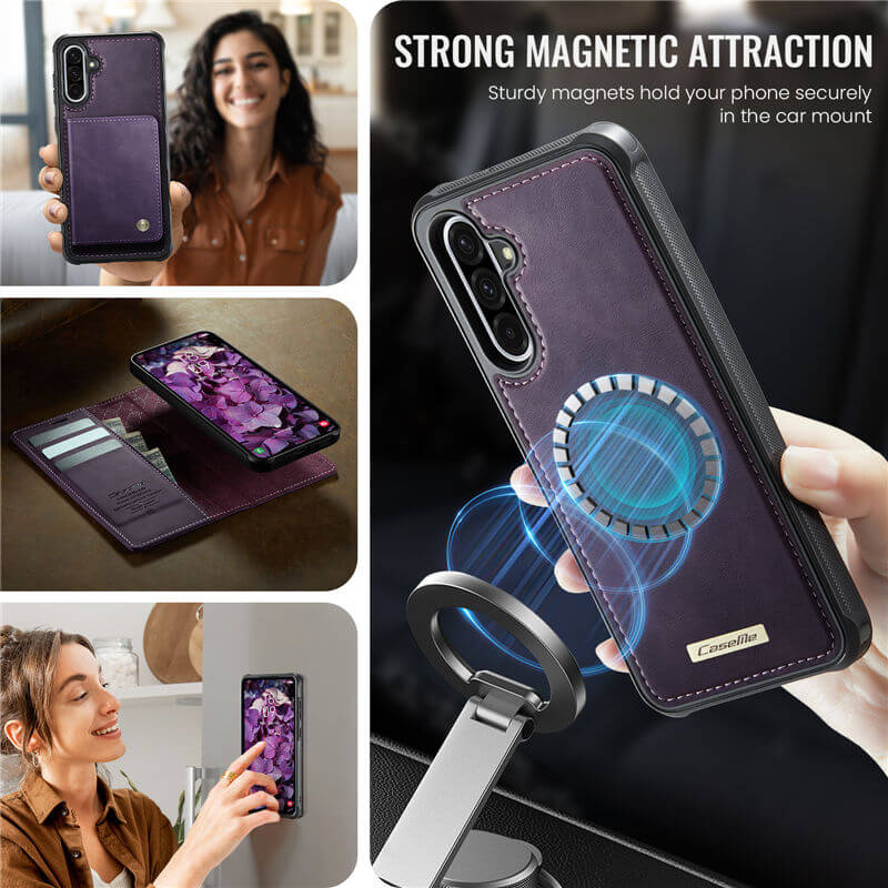 CaseMe Samsung Galaxy A56 5G 2-in-1 Magnetic Wallet Case