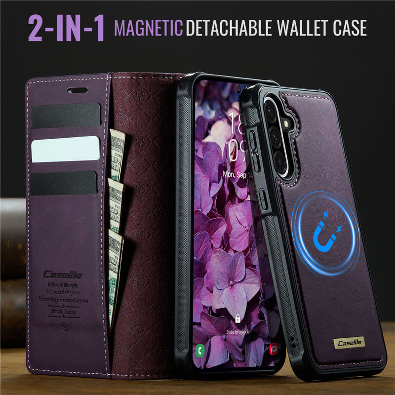 CaseMe Samsung Galaxy A56 5G 2-in-1 Magnetic Wallet Case