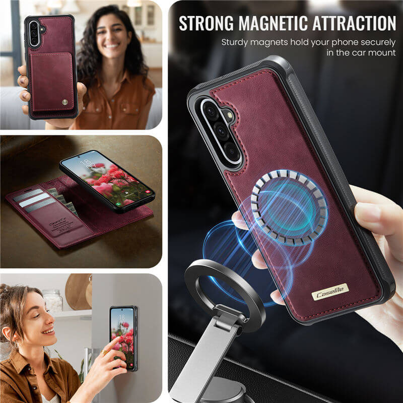 CaseMe Samsung Galaxy A36 5G 2-in-1 Magnetic Wallet Case