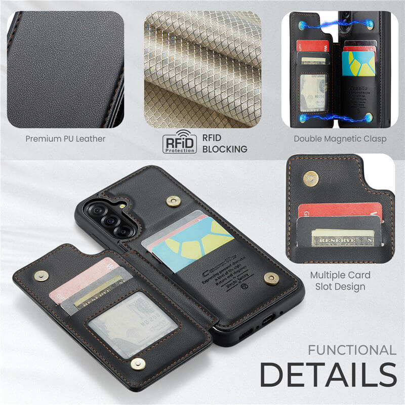 CaseMe Samsung Galaxy A36 5G RFID Blocking Card Holder Case