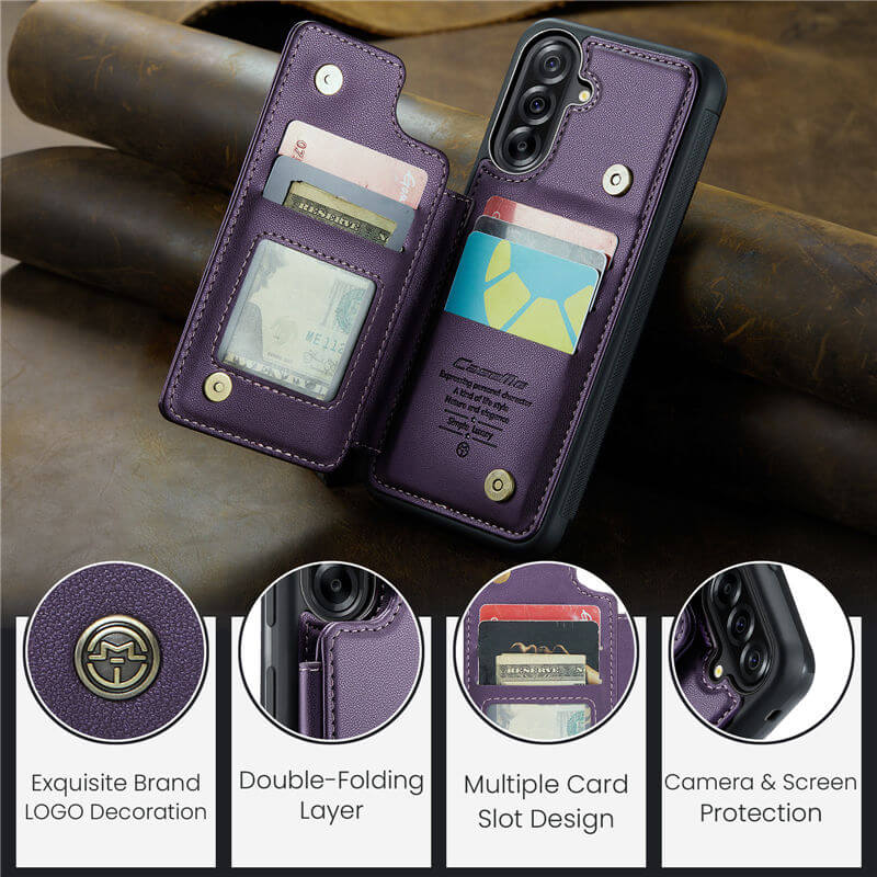 CaseMe Samsung Galaxy A36 5G RFID Blocking Card Holder Case