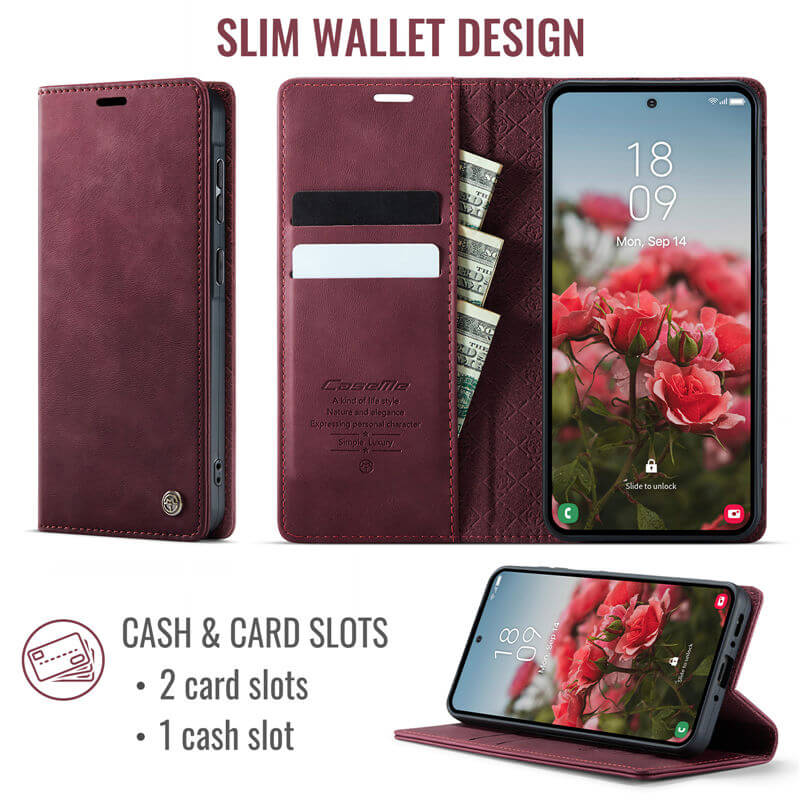 CaseMe Samsung Galaxy A37 Magnetic Wallet Case