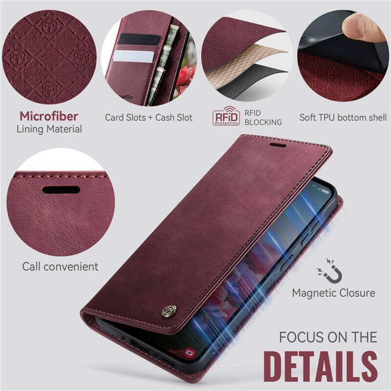 CaseMe Samsung Galaxy A37 Magnetic Wallet Case