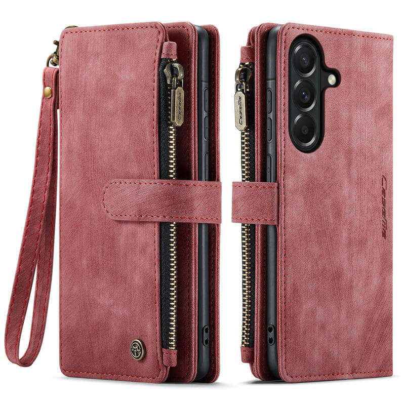 CaseMe Samsung Galaxy A37 Wallet Leather Case with Wrist Strap