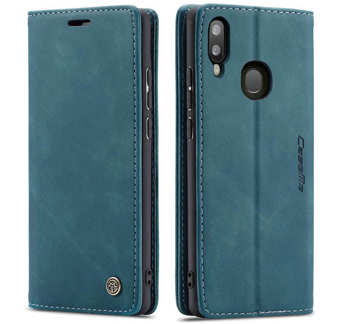 CaseMe Samsung Galaxy A40 Retro Wallet Kickstand Magnetic Flip Leather Case