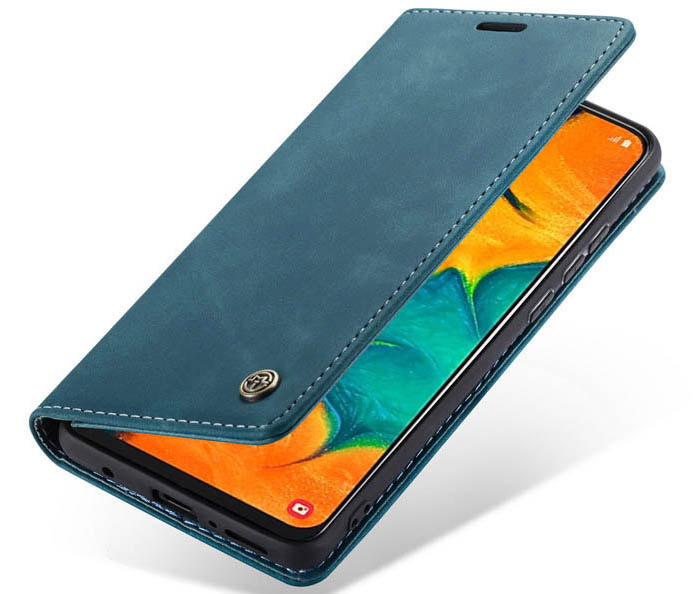 CaseMe Samsung Galaxy A40 Retro Wallet Kickstand Magnetic Flip Leather Case