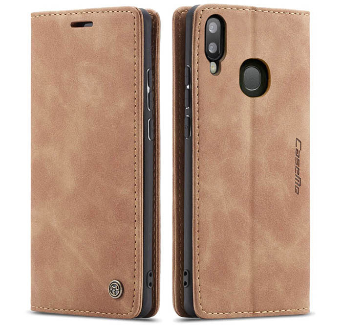 CaseMe Samsung Galaxy A40 Retro Wallet Kickstand Magnetic Flip Leather Case