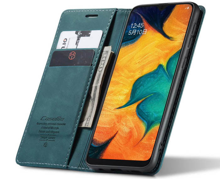 CaseMe Samsung Galaxy A40S Wallet Kickstand Magnetic Flip Leather Case