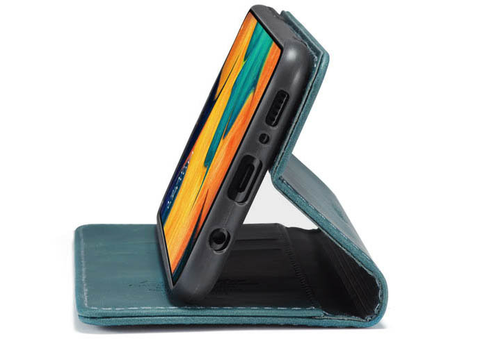 CaseMe Samsung Galaxy A40S Wallet Kickstand Magnetic Flip Leather Case