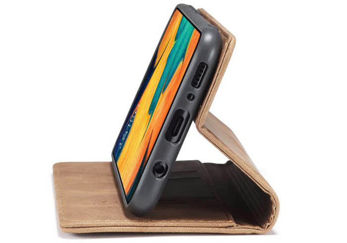 CaseMe Samsung Galaxy A40S Wallet Kickstand Magnetic Flip Leather Case