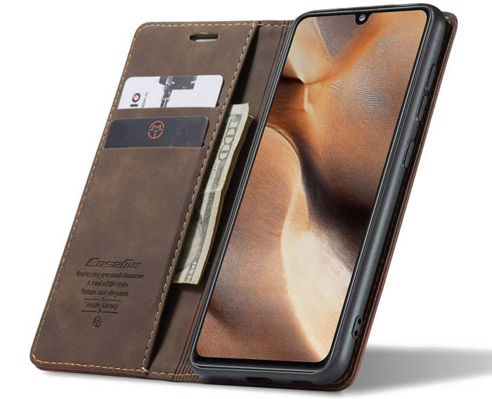 CaseMe Samsung Galaxy A41 Wallet Kickstand Magnetic Flip Leather Case