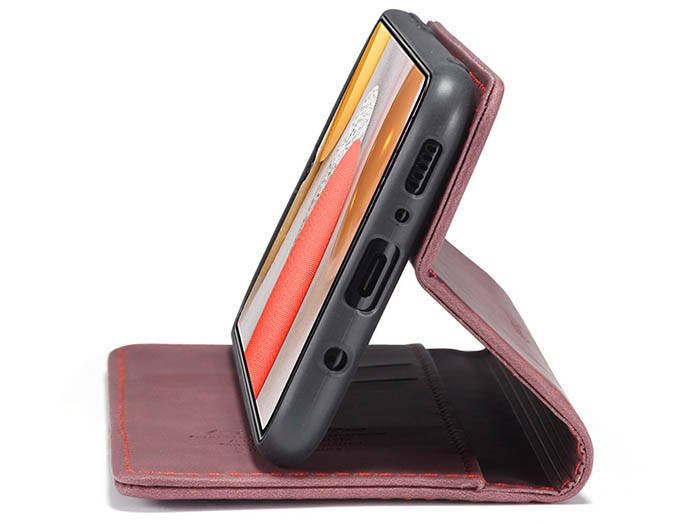 CaseMe Samsung Galaxy A42 5G Wallet Kickstand Magnetic Flip Leather Case