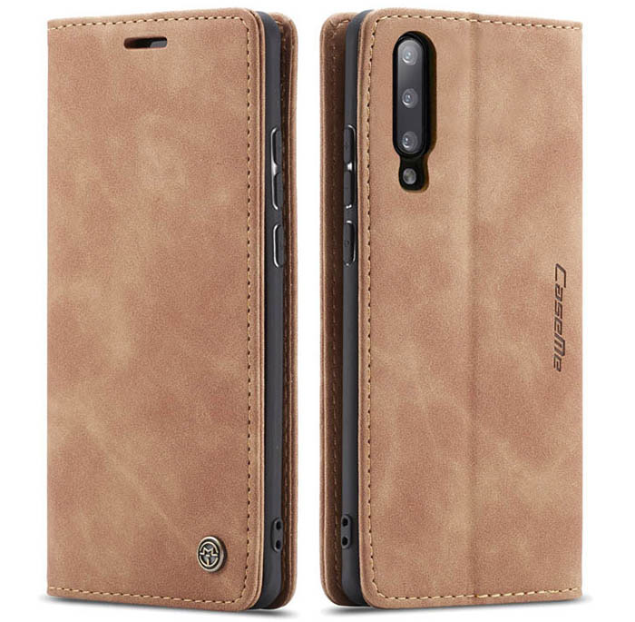 CaseMe Samsung Galaxy A50 Retro Wallet Kickstand Magnetic Flip Leather Case