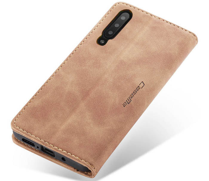 CaseMe Samsung Galaxy A50 Retro Wallet Kickstand Magnetic Flip Leather Case