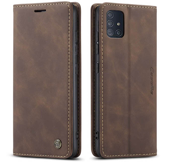 CaseMe Samsung Galaxy A51 Wallet Kickstand Magnetic Flip Leather Case