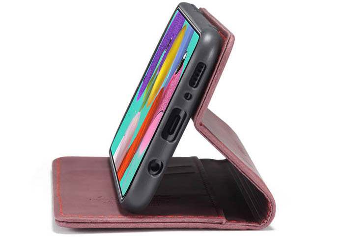 CaseMe Samsung Galaxy A51 Wallet Kickstand Magnetic Flip Leather Case