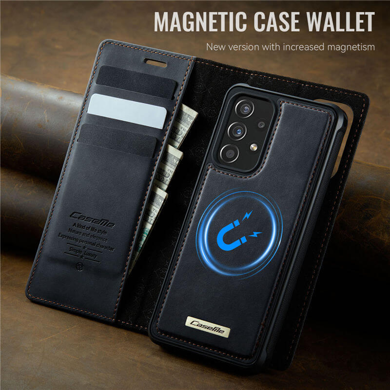CaseMe Samsung Galaxy A52 2-in-1 Magnetic Wallet Case