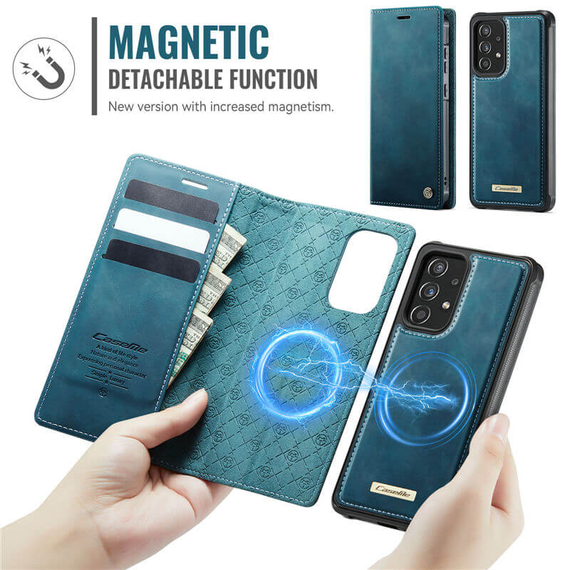 CaseMe Samsung Galaxy A52 2-in-1 Magnetic Wallet Case