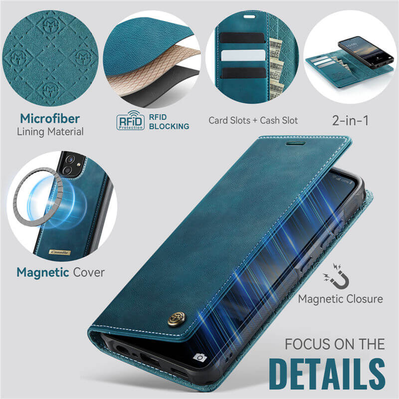 CaseMe Samsung Galaxy A52 2-in-1 Magnetic Wallet Case