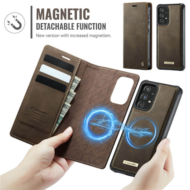 CaseMe Samsung Galaxy A52 2-in-1 Magnetic Wallet Case